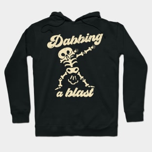 Dabbing a Blast - Funny Skeleton Fart Joke Hoodie